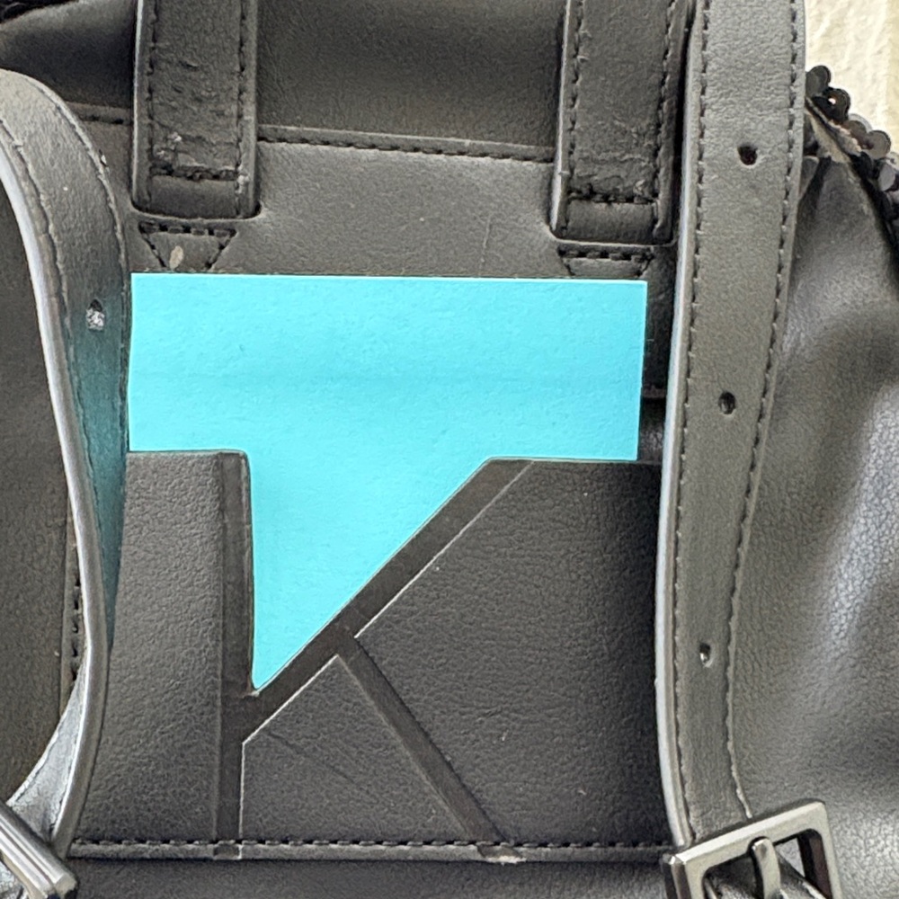 Stylish Black Sequin Mini Backpack - image 5